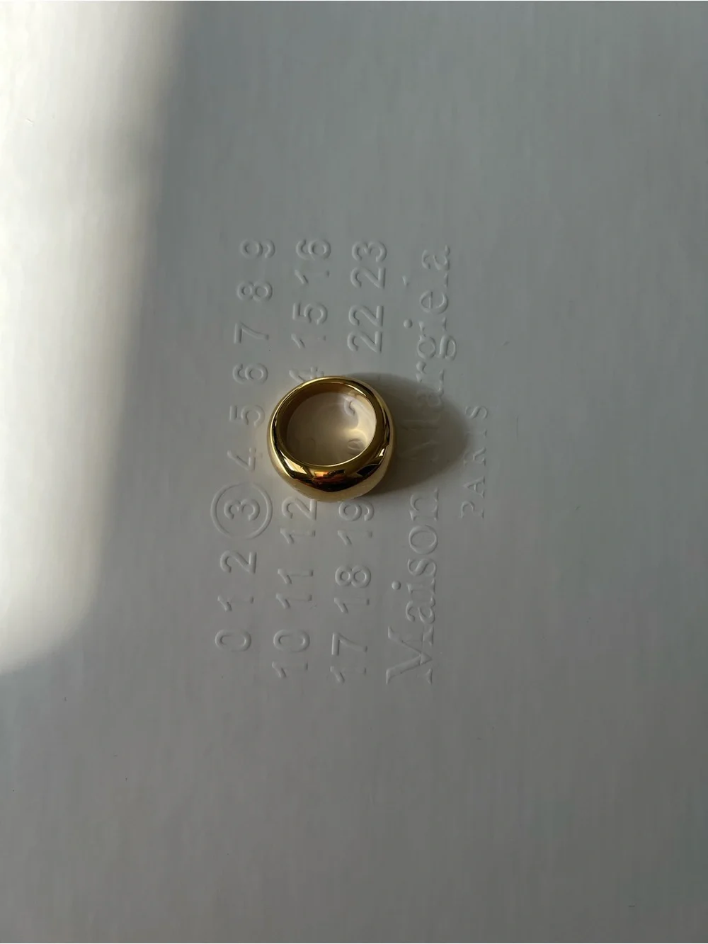 Chunky Gold Dome Ring (size 5)